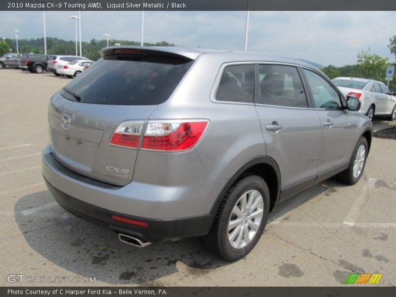 Liquid Silver Metallic / Black 2010 Mazda CX-9 Touring AWD