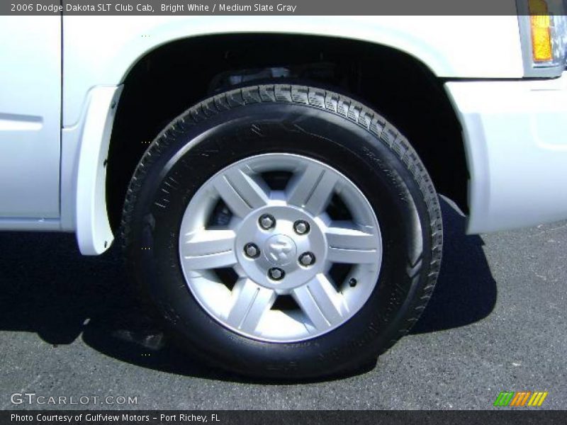Bright White / Medium Slate Gray 2006 Dodge Dakota SLT Club Cab