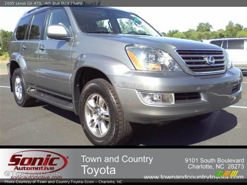 Ash Blue Mica / Ivory 2005 Lexus GX 470
