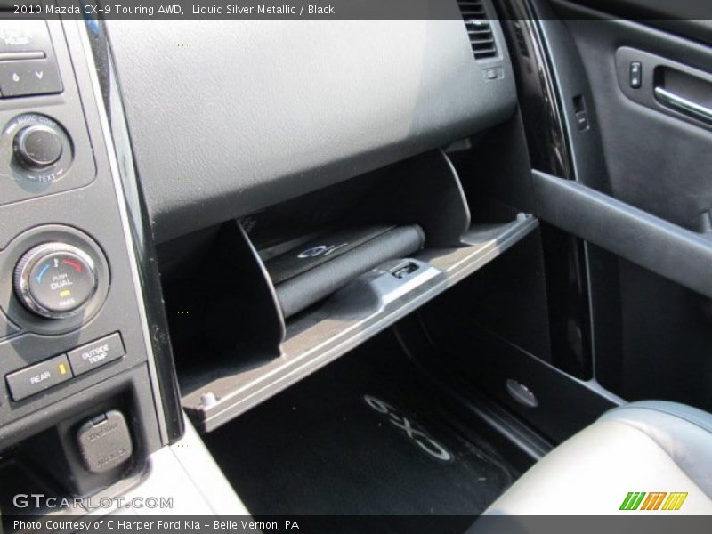 Liquid Silver Metallic / Black 2010 Mazda CX-9 Touring AWD