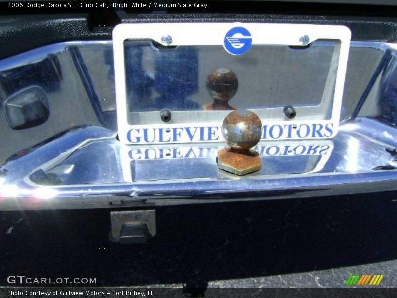 Bright White / Medium Slate Gray 2006 Dodge Dakota SLT Club Cab