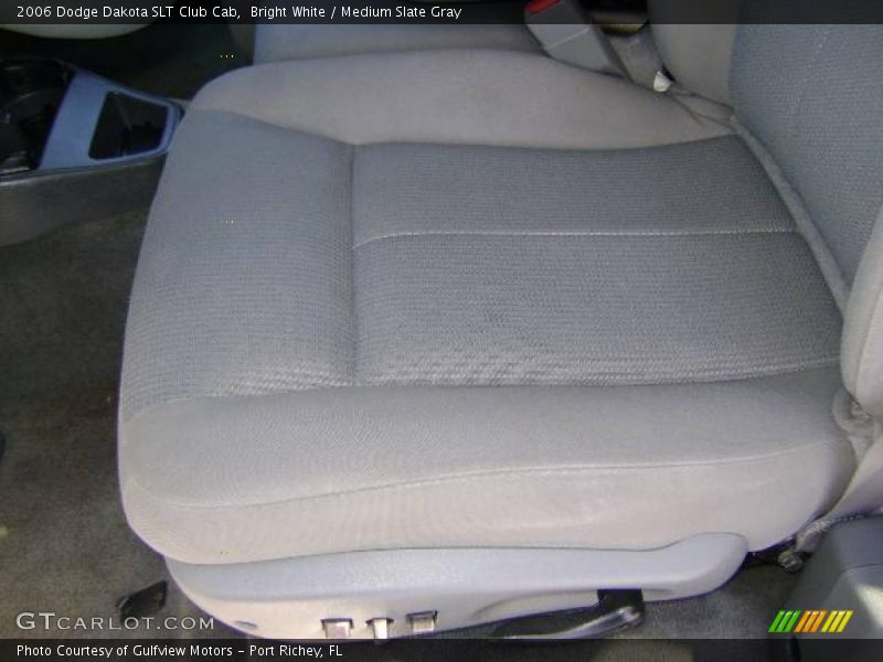 Bright White / Medium Slate Gray 2006 Dodge Dakota SLT Club Cab