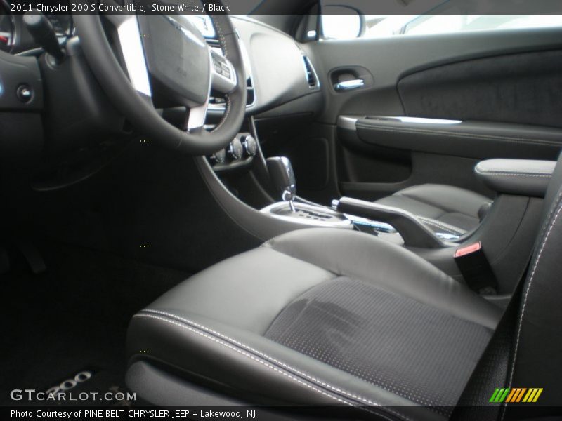 Stone White / Black 2011 Chrysler 200 S Convertible