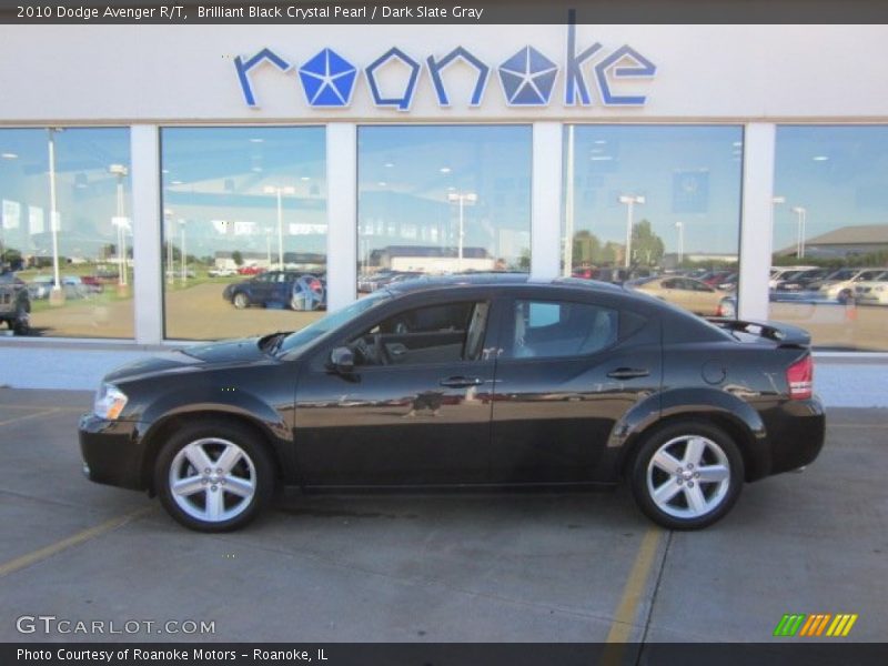 Brilliant Black Crystal Pearl / Dark Slate Gray 2010 Dodge Avenger R/T