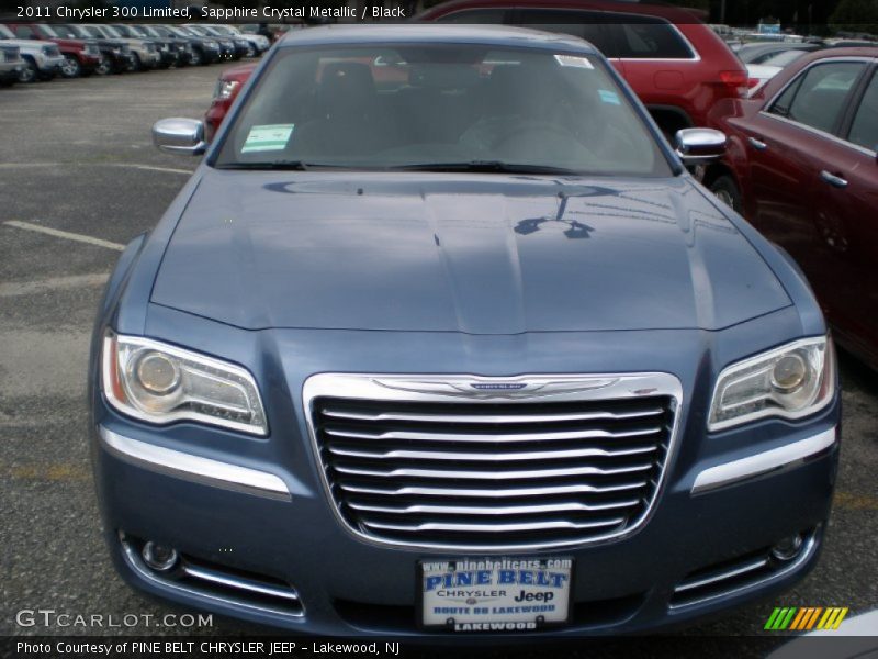 Sapphire Crystal Metallic / Black 2011 Chrysler 300 Limited