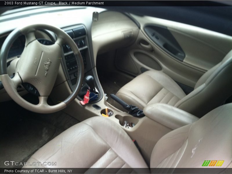 Black / Medium Parchment 2003 Ford Mustang GT Coupe