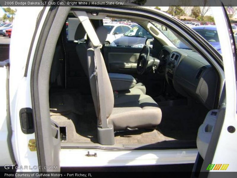 Bright White / Medium Slate Gray 2006 Dodge Dakota SLT Club Cab