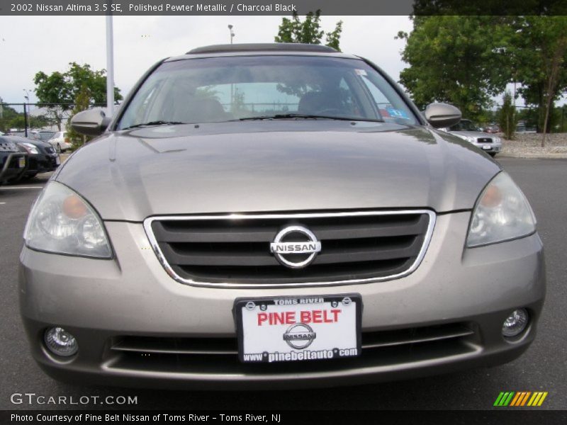 Polished Pewter Metallic / Charcoal Black 2002 Nissan Altima 3.5 SE