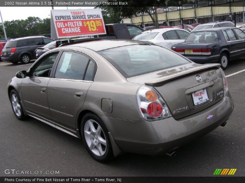 Polished Pewter Metallic / Charcoal Black 2002 Nissan Altima 3.5 SE