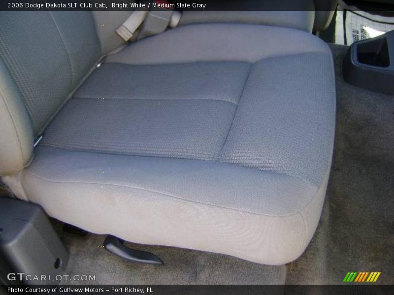 Bright White / Medium Slate Gray 2006 Dodge Dakota SLT Club Cab