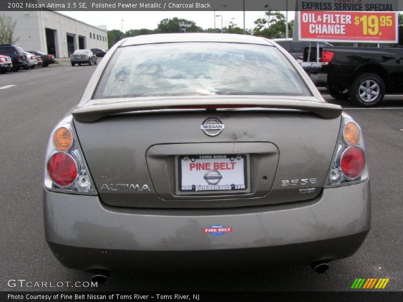 Polished Pewter Metallic / Charcoal Black 2002 Nissan Altima 3.5 SE