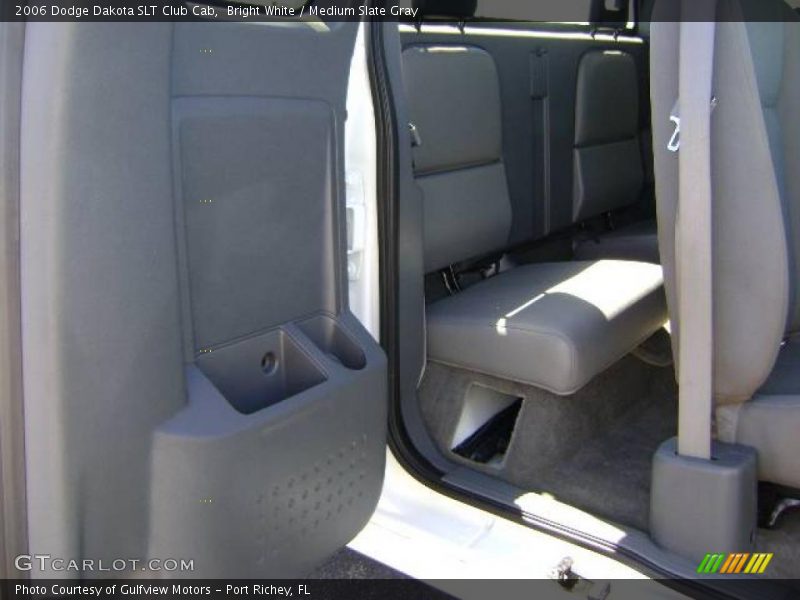 Bright White / Medium Slate Gray 2006 Dodge Dakota SLT Club Cab