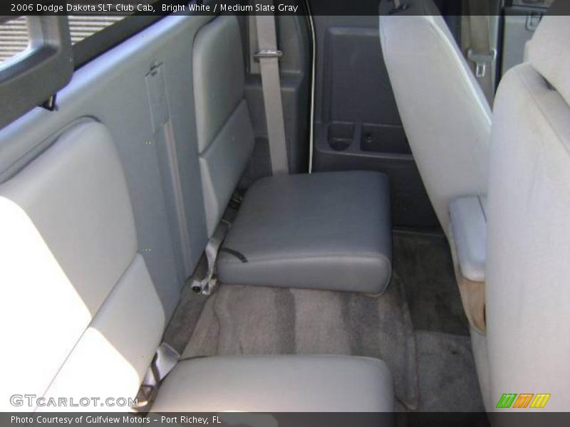 Bright White / Medium Slate Gray 2006 Dodge Dakota SLT Club Cab