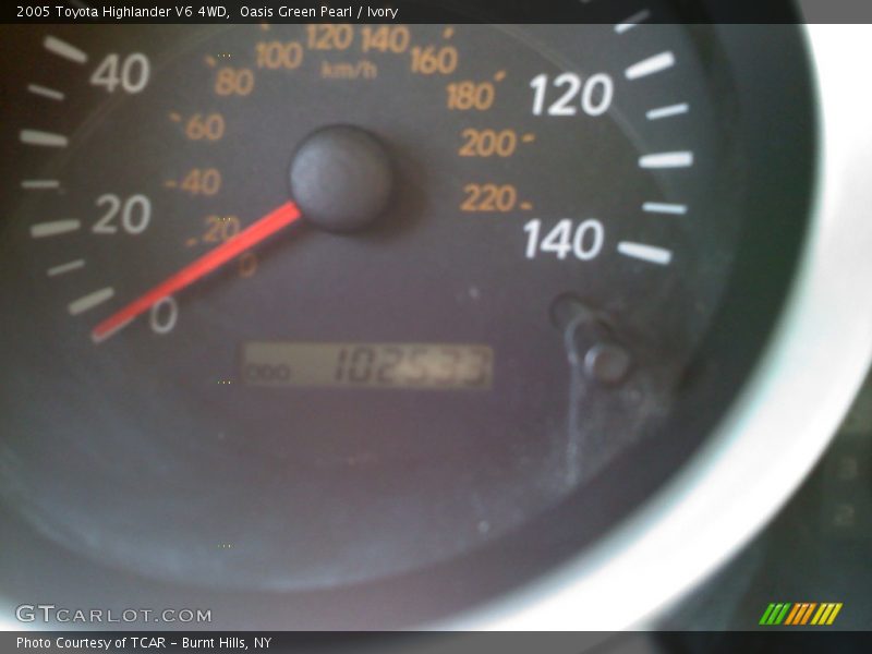 Oasis Green Pearl / Ivory 2005 Toyota Highlander V6 4WD