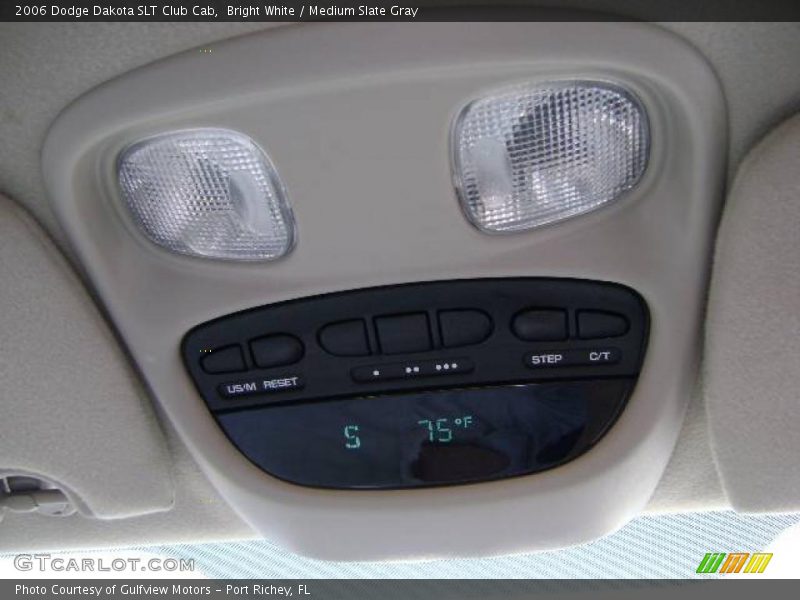 Bright White / Medium Slate Gray 2006 Dodge Dakota SLT Club Cab
