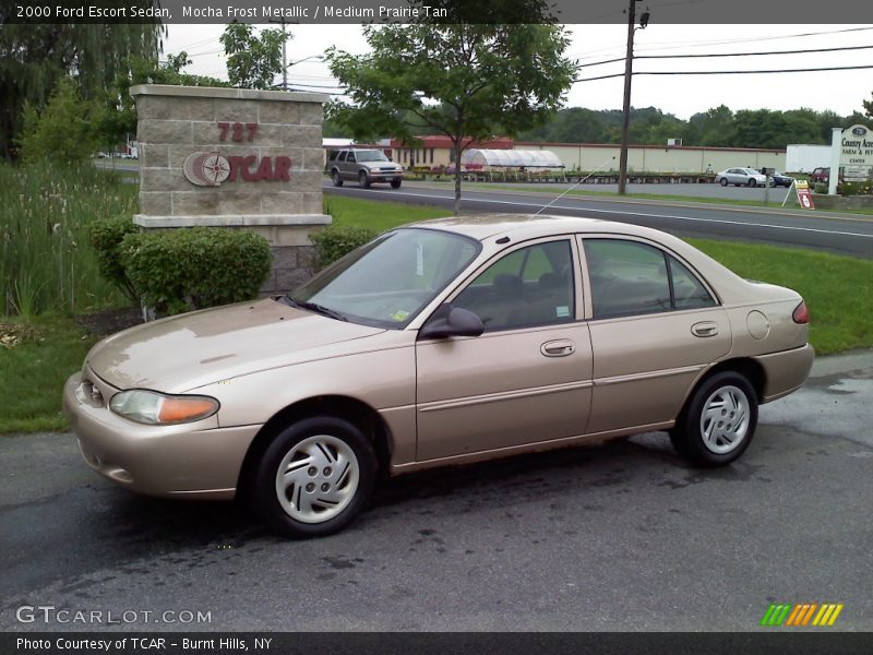Mocha Frost Metallic / Medium Prairie Tan 2000 Ford Escort Sedan