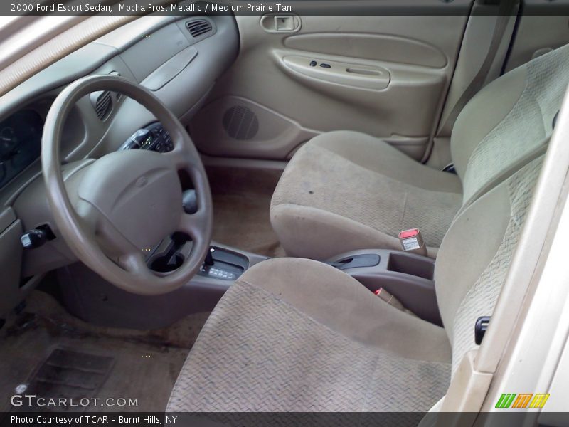 Mocha Frost Metallic / Medium Prairie Tan 2000 Ford Escort Sedan