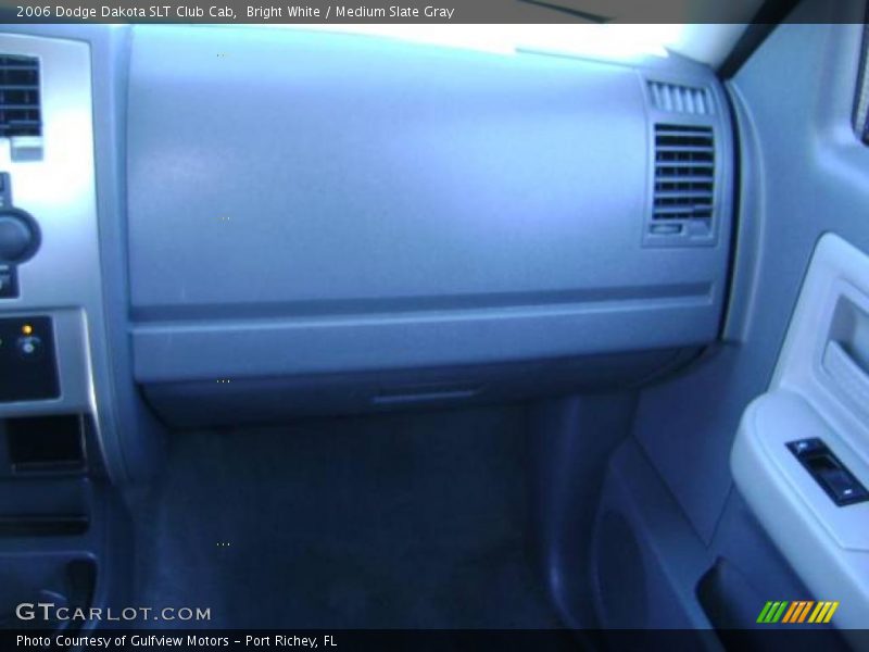 Bright White / Medium Slate Gray 2006 Dodge Dakota SLT Club Cab