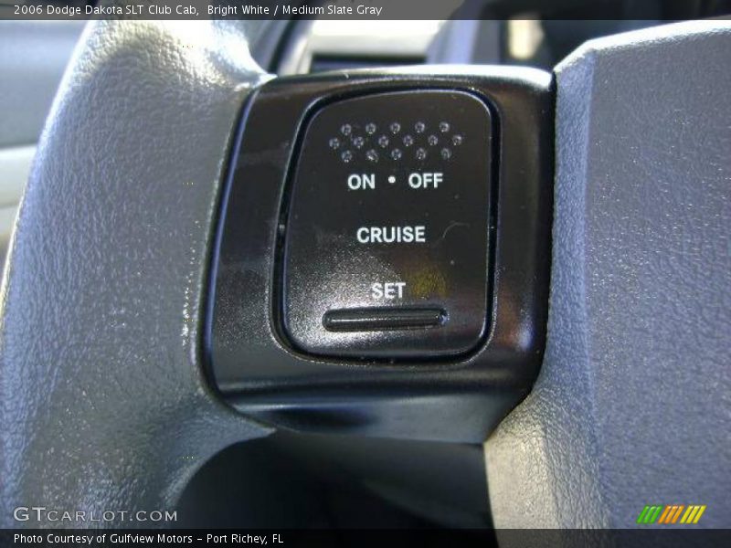Bright White / Medium Slate Gray 2006 Dodge Dakota SLT Club Cab