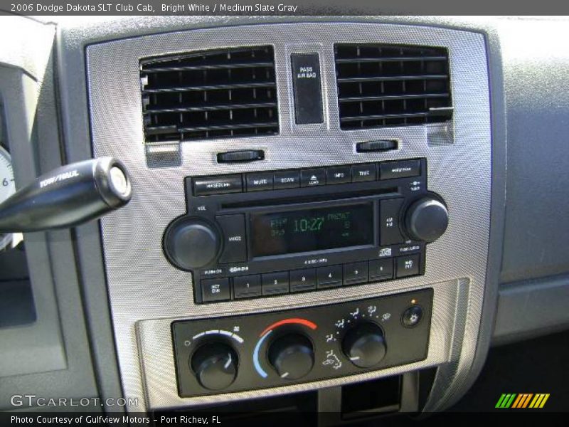 Bright White / Medium Slate Gray 2006 Dodge Dakota SLT Club Cab
