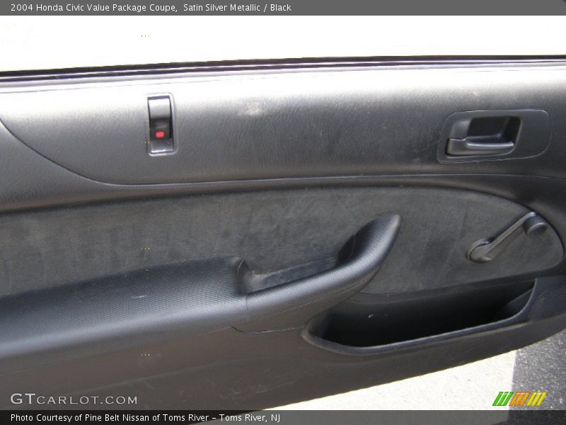 Satin Silver Metallic / Black 2004 Honda Civic Value Package Coupe