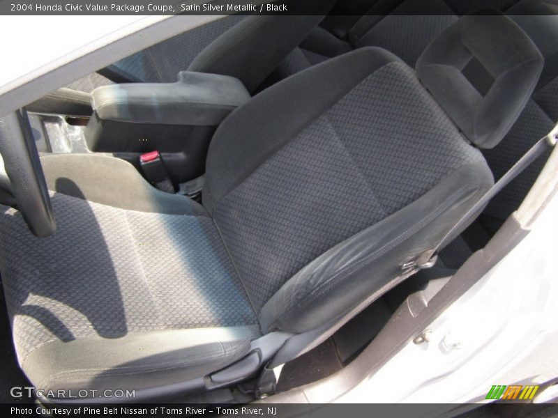 Satin Silver Metallic / Black 2004 Honda Civic Value Package Coupe
