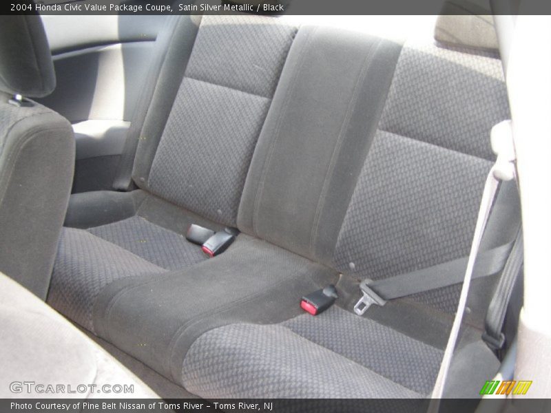 Satin Silver Metallic / Black 2004 Honda Civic Value Package Coupe