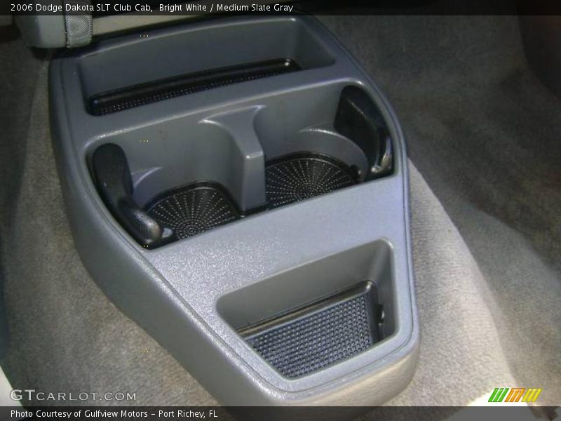 Bright White / Medium Slate Gray 2006 Dodge Dakota SLT Club Cab