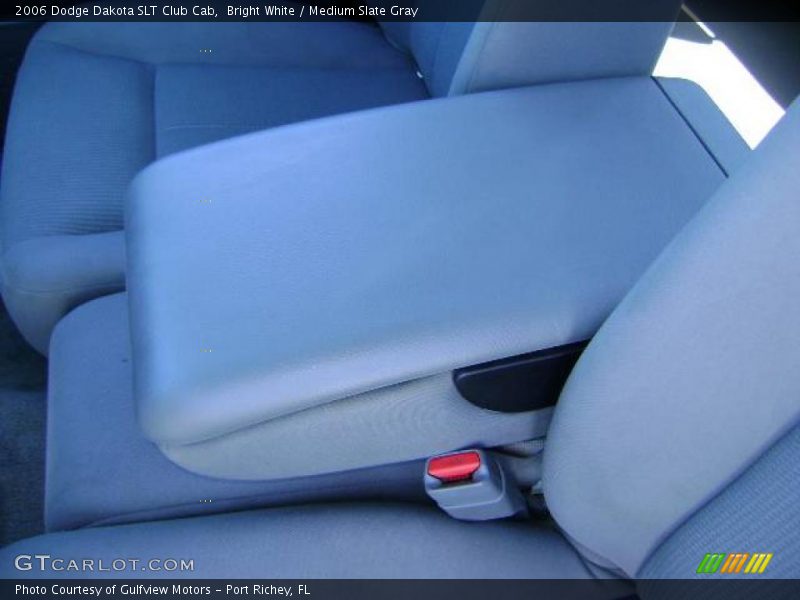 Bright White / Medium Slate Gray 2006 Dodge Dakota SLT Club Cab