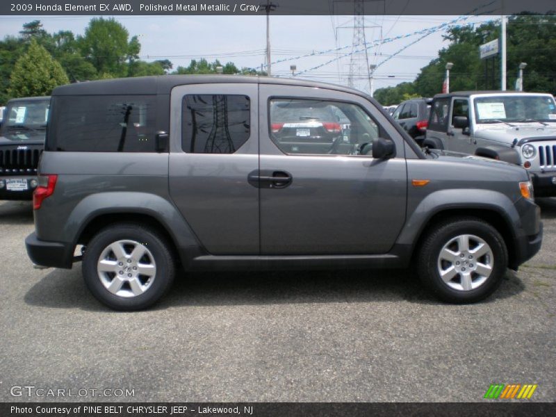 Polished Metal Metallic / Gray 2009 Honda Element EX AWD