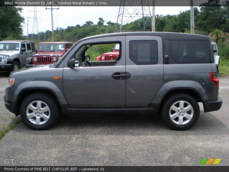 Polished Metal Metallic / Gray 2009 Honda Element EX AWD