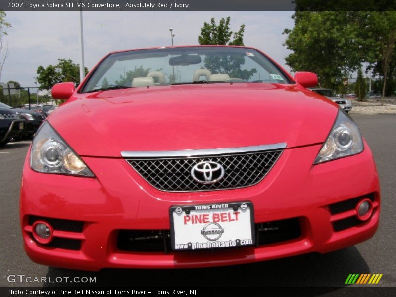 Absolutely Red / Ivory 2007 Toyota Solara SLE V6 Convertible