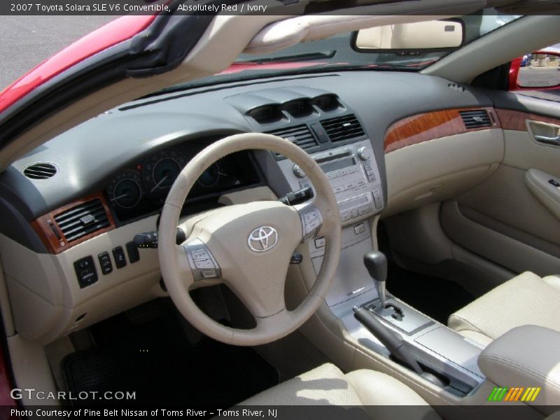 Absolutely Red / Ivory 2007 Toyota Solara SLE V6 Convertible