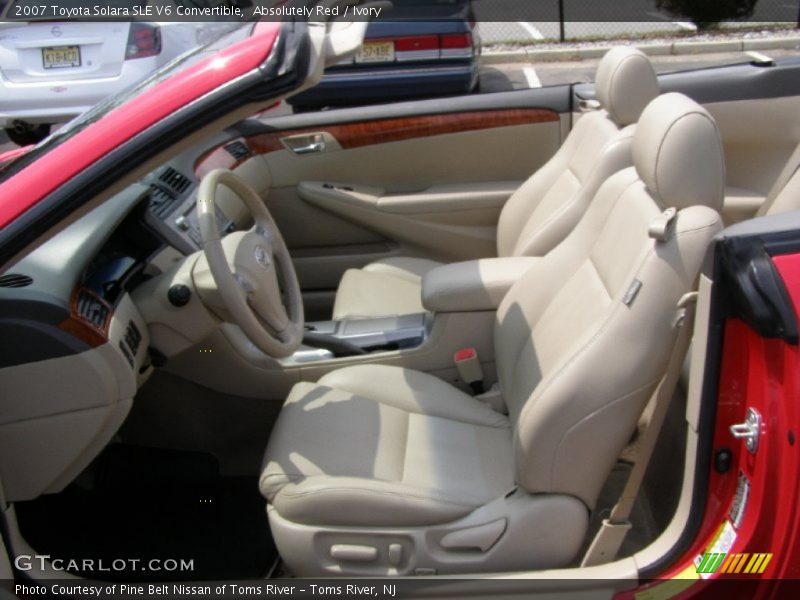 Absolutely Red / Ivory 2007 Toyota Solara SLE V6 Convertible