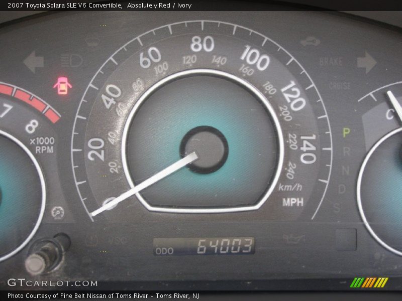 Absolutely Red / Ivory 2007 Toyota Solara SLE V6 Convertible