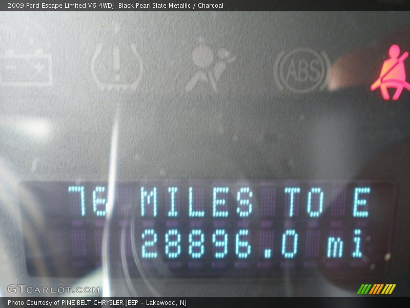 Black Pearl Slate Metallic / Charcoal 2009 Ford Escape Limited V6 4WD