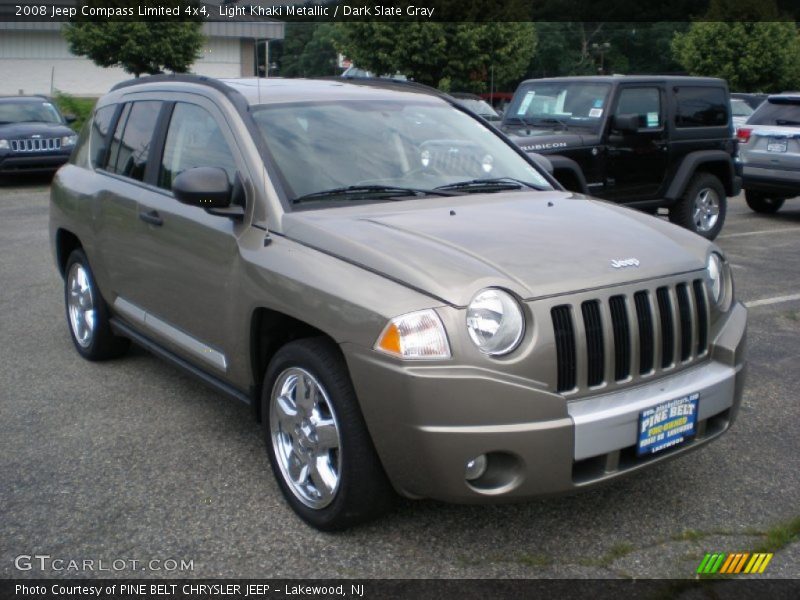 Light Khaki Metallic / Dark Slate Gray 2008 Jeep Compass Limited 4x4