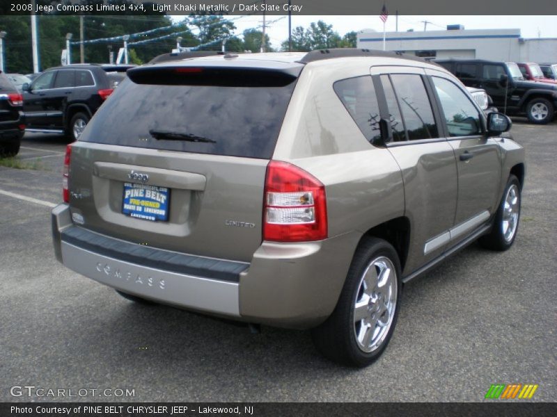 Light Khaki Metallic / Dark Slate Gray 2008 Jeep Compass Limited 4x4