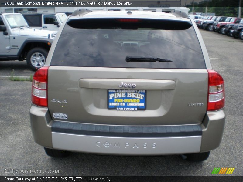 Light Khaki Metallic / Dark Slate Gray 2008 Jeep Compass Limited 4x4