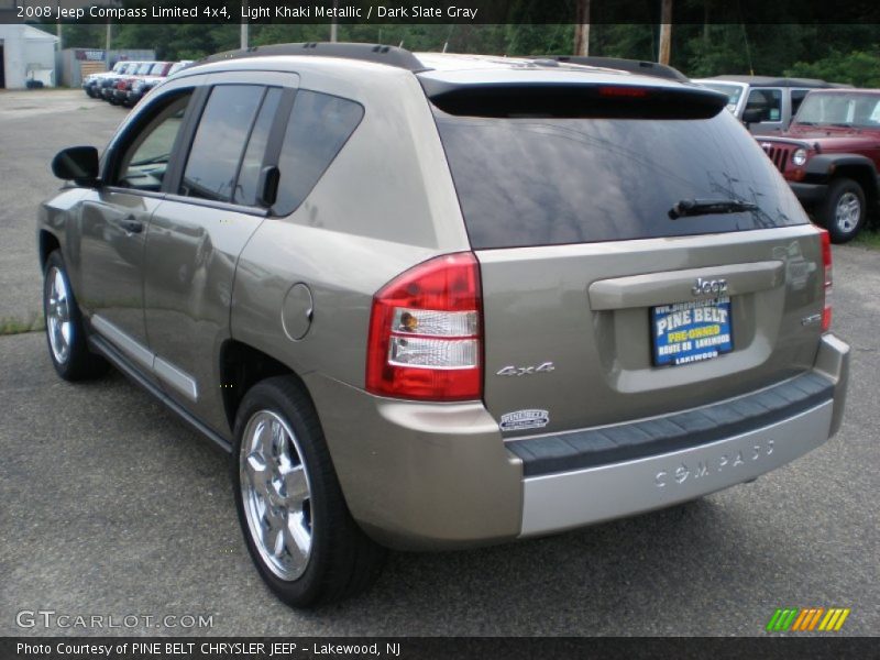 Light Khaki Metallic / Dark Slate Gray 2008 Jeep Compass Limited 4x4