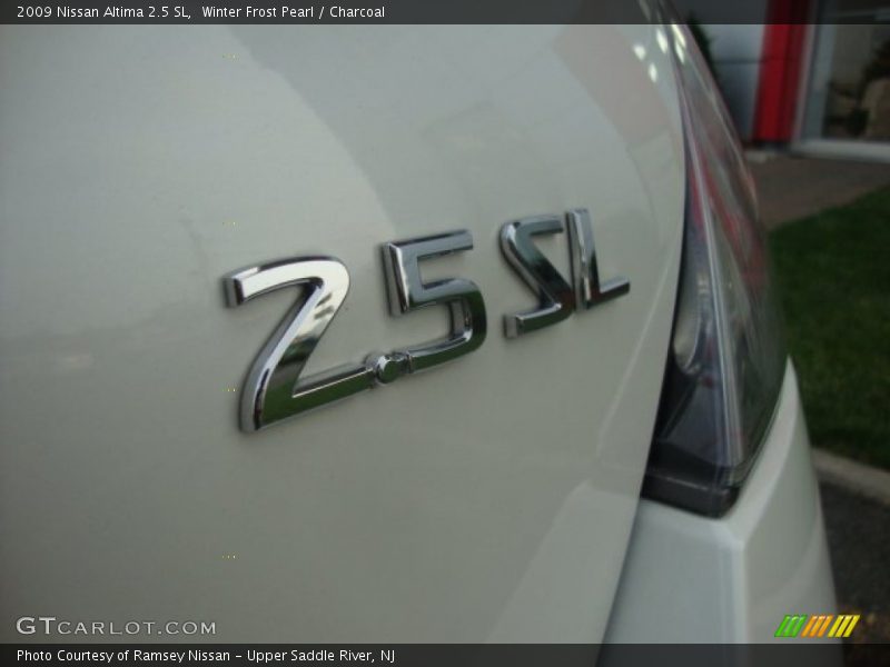 Winter Frost Pearl / Charcoal 2009 Nissan Altima 2.5 SL