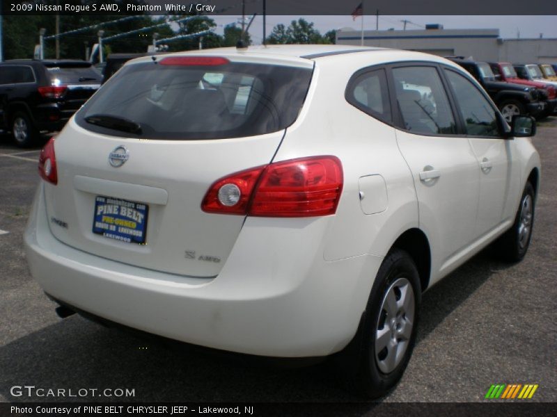 Phantom White / Gray 2009 Nissan Rogue S AWD