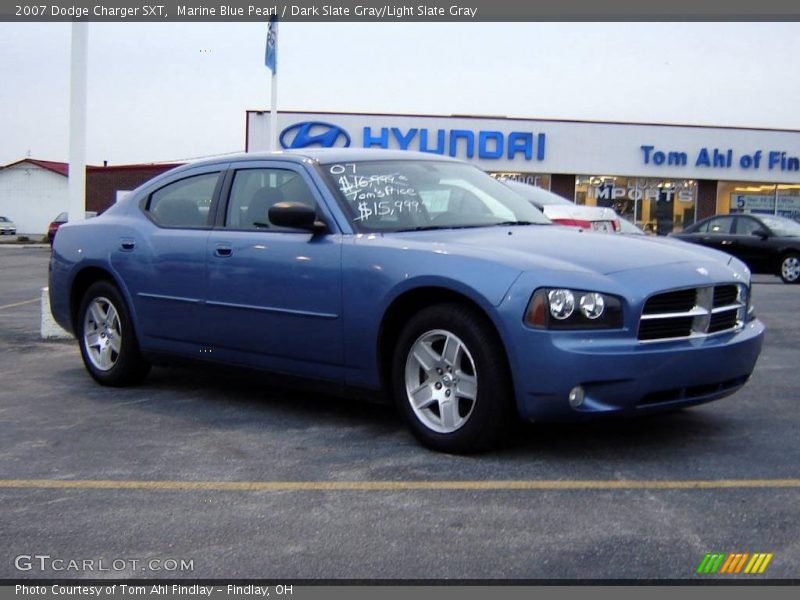 Marine Blue Pearl / Dark Slate Gray/Light Slate Gray 2007 Dodge Charger SXT
