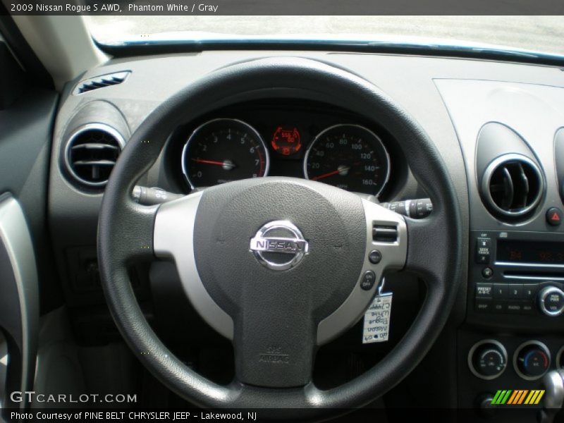 Phantom White / Gray 2009 Nissan Rogue S AWD
