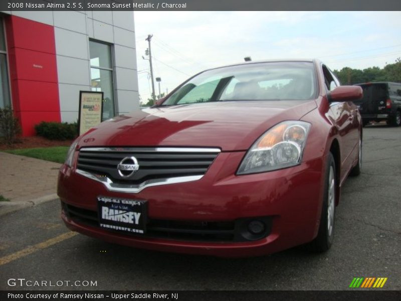 Sonoma Sunset Metallic / Charcoal 2008 Nissan Altima 2.5 S