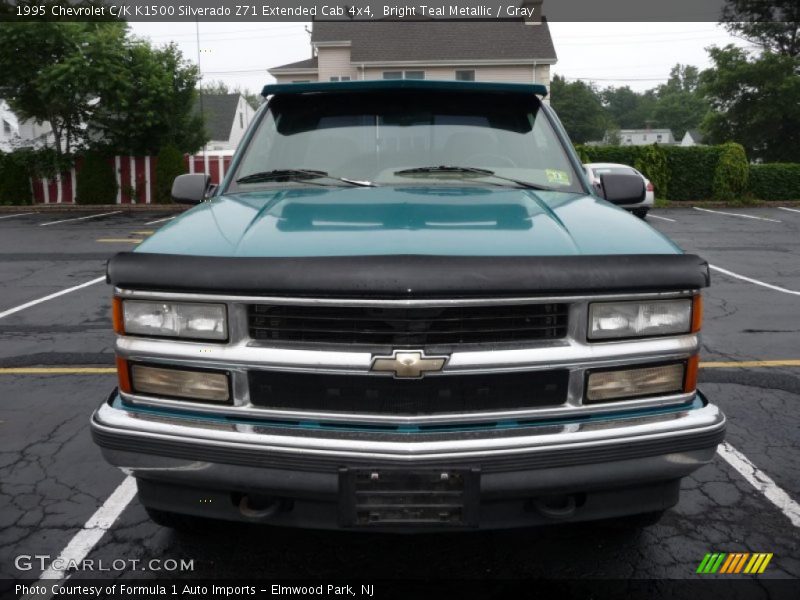 Bright Teal Metallic / Gray 1995 Chevrolet C/K K1500 Silverado Z71 Extended Cab 4x4