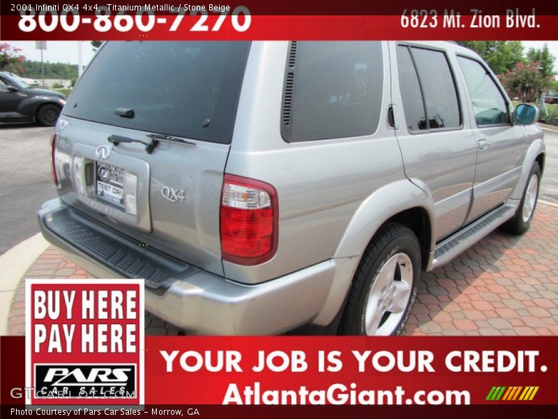 Titanium Metallic / Stone Beige 2001 Infiniti QX4 4x4