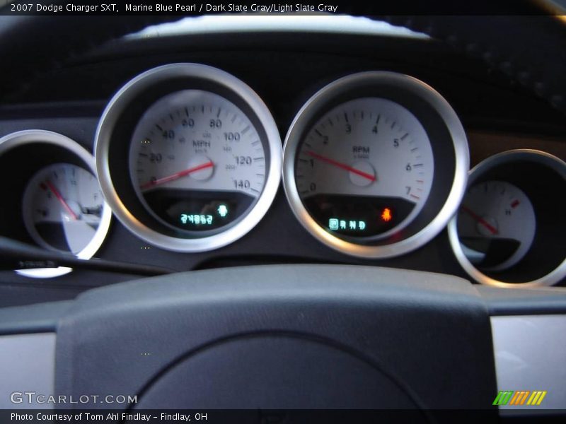Marine Blue Pearl / Dark Slate Gray/Light Slate Gray 2007 Dodge Charger SXT