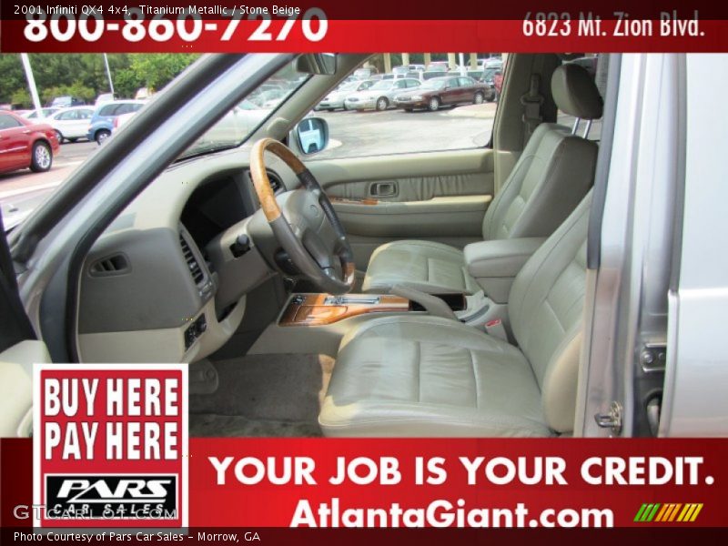 Titanium Metallic / Stone Beige 2001 Infiniti QX4 4x4