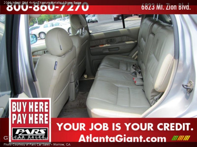 Titanium Metallic / Stone Beige 2001 Infiniti QX4 4x4